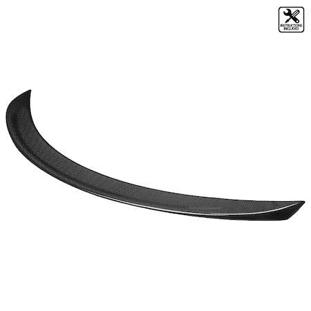 Spec-D Tuning 12-18 Tesla S Model Factory Style Spoiler SPL-TSLAS12CF-4C